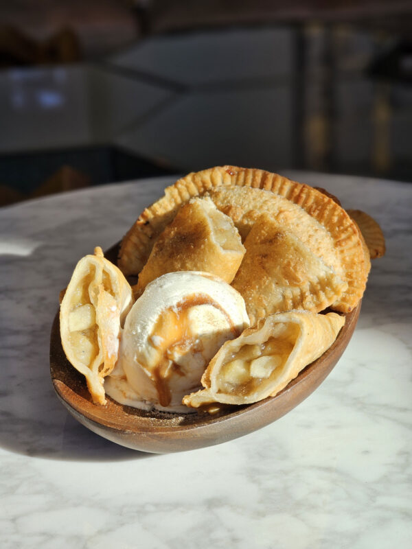 Participants in J.chefé’s Virtual Apple Pie Empanada Class, showcasing the art of crafting delicious empanadas filled with apple pie goodness.